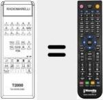 Replacement remote control for T 2000