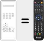 Replacement remote control for TC 16 C
