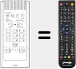Replacement remote control for TC 419