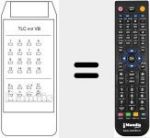 Mando a distancia sustituto de TLC 412 VB