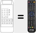 Comandament a distància substitut de TP 859 B / G