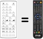 Mando a distancia sustituto de UNIVERSUM IR 5421