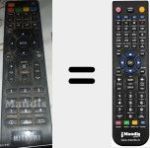 Mando a distancia sustituto de 1 A 12 H