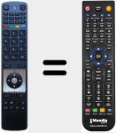 Replacement remote control for RC5116