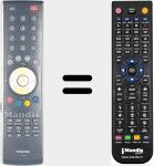 Mando a distancia sustituto de CT-870