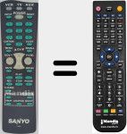 Replacement remote control for FXVS