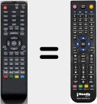 Mando a distancia sustituto de RC53ATVDVD