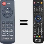 Replacement remote control for REMCON1982