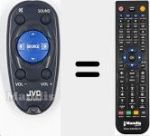 Mando a distancia sustituto de RM-RK52M (A7A-0033-00)