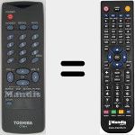 Replacement remote control for CT-814