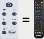 Replacement remote control for 5512410071