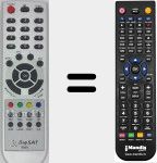 Replacement remote control for 6500