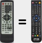 Replacement remote control for DIF002
