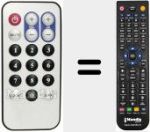 Replacement remote control for REMCON1321