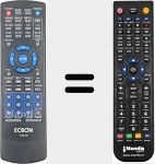 Replacement remote control for DVD100