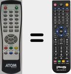 Comandament a distància substitut de Mini DT 12 C