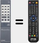 Comandament a distància substitut de RD-113