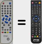 Mando a distancia sustituto de Style001
