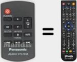 Replacement remote control for RAK-SC989ZM