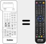 Mando a distancia sustituto de 597080E