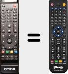 Mando a distancia sustituto de AMI001