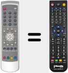 Replacement remote control for REMCON1331