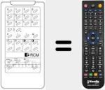 Mando a distancia sustituto de REMCON1179