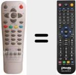 Replacement remote control for REMCON641