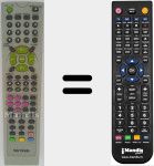 Replacement remote control for MX-TM7415N DivX