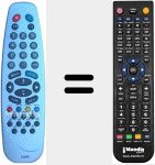 Replacement remote control for RC1040