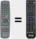Replacement remote control for TW50146