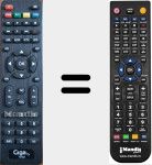 Replacement remote control for TV46S