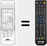 Mando a distancia sustituto de REMCON027