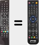 Replacement remote control for RC4845 (30072769)