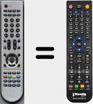 Comandament a distància substitut de X81000307