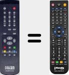 Replacement remote control for Dream-multimedia (RC3305B01)