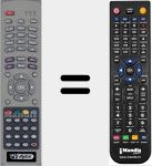 Replacement remote control for RCU 018