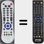 Comandament a distància substitut de Orbitech003