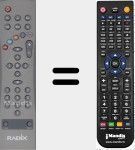 Mando a distancia sustituto de ALPHA3000PVR