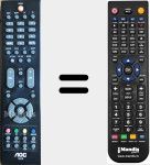 Comandament a distància substitut de RL57B