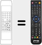 Mando a distancia sustituto de FT55X