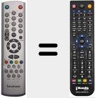 Replacement remote control for RC2147 (20215067)