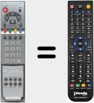 Replacement remote control for RCU42R