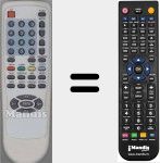 Replacement remote control for RC38KE