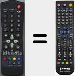 Mando a distancia sustituto de VSR100G-III (08010389)