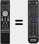 Replacement remote control for RC49TVTXTB