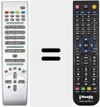Replacement remote control for RC 1805 (20428726)
