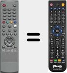 Comandament a distància substitut de DT20002010T