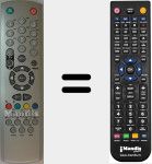 Mando a distancia sustituto de BSV29255DVBT