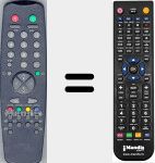 Mando a distancia sustituto de 00020058